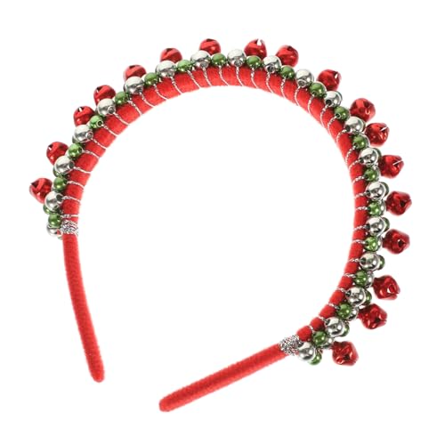 WOONEKY Weihnachtlicher Glocken Haarreif Buntes Langlebiges und Stoffmaterial Komfortabel für Kopfgrößen Festliches Accessoire für Weihnachtsfeier und Cosplay von WOONEKY