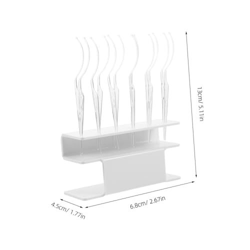 WOONEKY Wimpernverlängerung Display Weißer Ständer Transparentes Organizer tool Sticks Wiederverwendbar Für Beauty Salon Make up und Persönliche Anwendung von WOONEKY