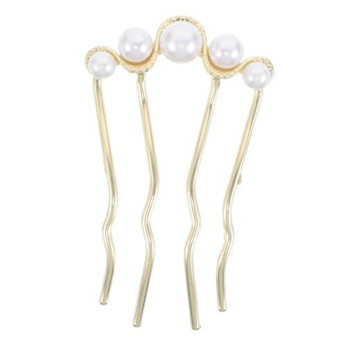 WOONEKY Haarteil Mit Krallenklammern Für Unordentlichen Dutt U-förmige Französische Haarnadel Geformte Haarkämme Für Damen Dutt-maker Für Vintage-frisuren Haarstyling-accessoires Aus von WOONEKY