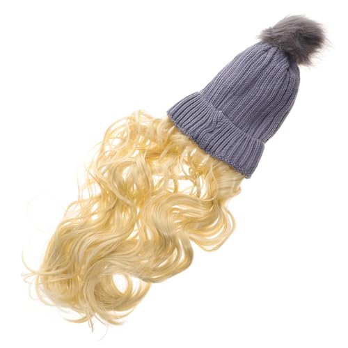 WOONEKY Damen Langhaar-wig-haube Mit Realistischem Haar- Bequeme Wintermütze Für Stylische Looks Und Wärme Für Kalte Und Besondere Anlässe WOONEKY Damen Langhaar-wig-haube Mit Realistischem Haar- Bequeme Wintermütze Für Stylische Looks Und Wärme Für Kalte Und Besondere Anlässe von WOONEKY