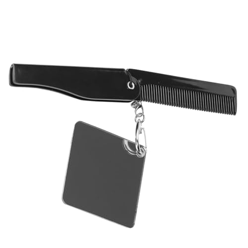 WOONEKY Faltbarer Kamm Für Männer Reise-klappkamm Tragbarer Taschenkamm Mit Schlüsselanhänger Kleiner Faltbarer Bartkamm Feiner Zahnkamm Für Unterwegs von WOONEKY