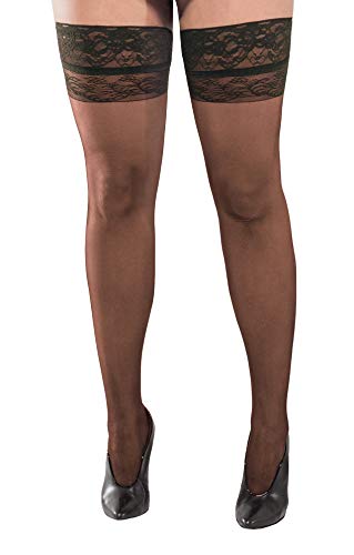 Selbsthalterstrumpf RUSTICA 20 den, Farbe SCHWARZ L, Produziert mit innovativer Technologie LYCRA XCEPTIONELLE, um den höchstmöglichen Komfort und die Anpassung an die Beinformen zu gewährleisten von WOOTI TIGHTS