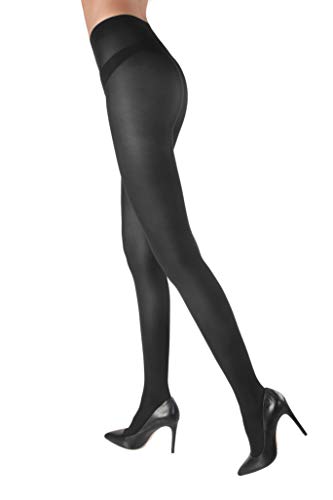 WOOTI TIGHTS Mikrofaser-Strumpfhose CALZONE 70 den, Grau, Größe M, Weich, Warm, Komfortabel, Mikrofaser, Beständing, Deck, Xl von WOOTI TIGHTS