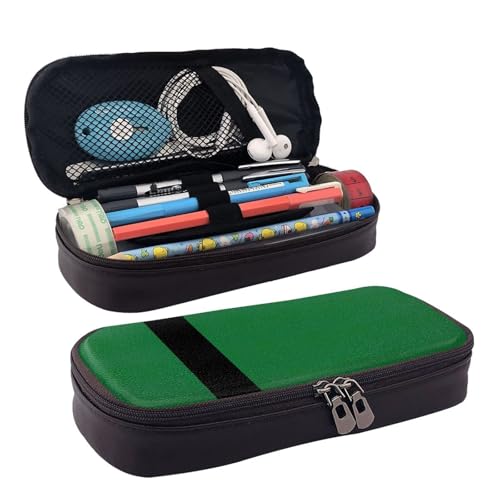 WOPQS Federmäppchen aus Leder mit Flagge des Sultanats von Delhi von WOPQS