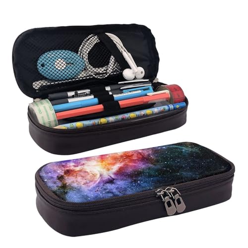WOPQS Galaxy in The Universe Federmäppchen, Leder, Stifteetui, Schreibwaren, College-Tasche, Organizer WOPQS Galaxy in The Universe Federmäppchen, Leder, Stifteetui, Schreibwaren, College-Tasche, Organizer von WOPQS