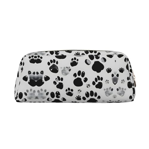 WOPQS Hund Pfote Muster Bleistift Tasche Box Veranstalter Bleistift Beutel Ästhetische Versorgung Multifunktions Stift Fall, Gold, Einheitsgröße, Tasche Organizer, golden, One size, Tasche Organizer von WOPQS