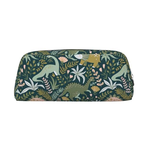 WOPQS Niedliches Dinosaurier-Federmäppchen, Organizer, Federmäppchen, ästhetisches Zubehör, multifunktionales Federmäppchen, silber, Einheitsgröße, Taschen-Organizer von WOPQS