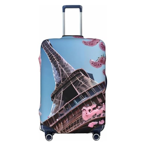 WOPQS Ölgemälde Paris Eiffelturm Elastische Gepäckschutzabdeckung Gepäckdeckelschutz für 45,7-81,3 cm Koffer, Schwarz , S von WOPQS