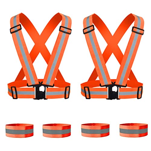 WORK IDEA 2er Pack Warnschutzweste, Reflektierende Weste Zertifikat, Verstellbare Weste für Fahrrad, Laufen, Wandern oder Outdoor WORK IDEA 2er Pack Warnschutzweste, Reflektierende Weste Zertifikat, Verstellbare Weste für Fahrrad, Laufen, Wandern oder Outdoor von WORK IDEA