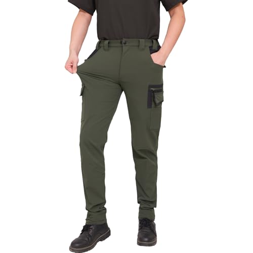 WORK IDEA Arbeitshosen männer, Hose mit multifunktionalen Taschen, Hose mit abnehmbaren Flugtaschen von WORK IDEA