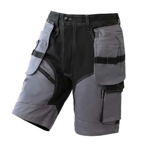 WORK IDEA Builder-Arbeitsshorts für Herren – strapazierfähige Sommer-Shorts für den Kampfeinsatz – mehrere Taschen, abnehmbare Flugtaschen-Shorts WORK IDEA Builder-Arbeitsshorts für Herren – strapazierfähige Sommer-Shorts für den Kampfeinsatz – mehrere Taschen, abnehmbare Flugtaschen-Shorts von WORK IDEA