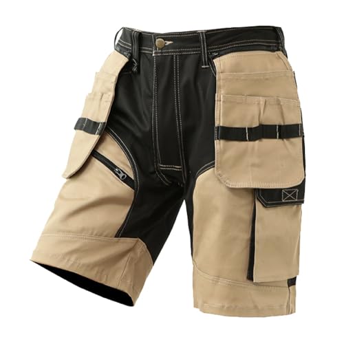 WORK IDEA Builder-Arbeitsshorts für Herren – strapazierfähige Sommer-Shorts für den Kampfeinsatz – mehrere Taschen, abnehmbare Flugtaschen-Shorts von WORK IDEA