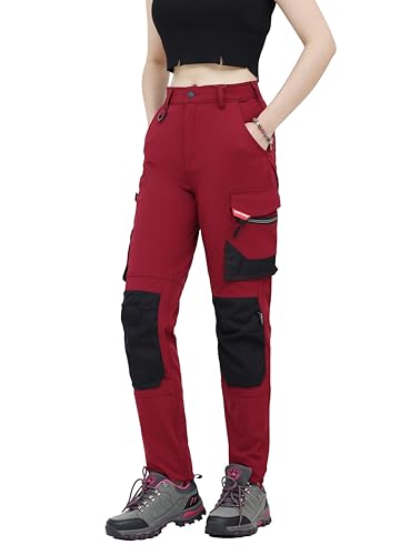 WORK IDEA Damen Slim-Fit Stretch Arbeitshose: Kritische Stoffbereiche aus Cordura – strapazierfähige Eleganz für höchste Ansprüche. von WORK IDEA