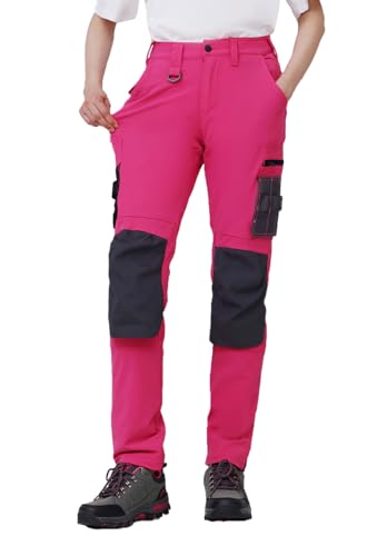 WORK IDEA Damen Slim-Fit Stretch Arbeitshose: Kritische Stoffbereiche aus Cordura – strapazierfähige Eleganz für höchste Ansprüche. von WORK IDEA