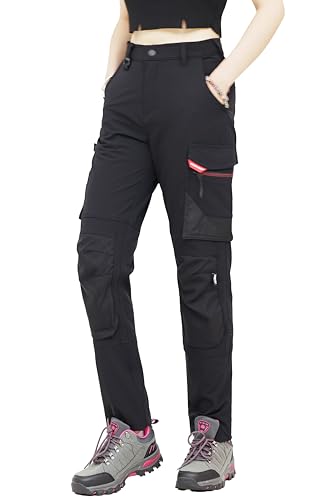 WORK IDEA Damen Slim-Fit Stretch Arbeitshose: Kritische Stoffbereiche aus Cordura – strapazierfähige Eleganz für höchste Ansprüche. von WORK IDEA