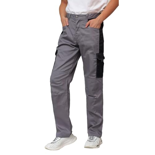 WORK IDEA Herren-Arbeitshose - Camouflage-Hose Herren-Cargohose mit innenliegenden Knietaschen von WORK IDEA