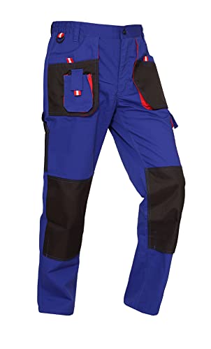 WORK IDEA Herren-Arbeitshose mit Oxford-Knietaschen, strapazierfähigem Canvas von WORK IDEA