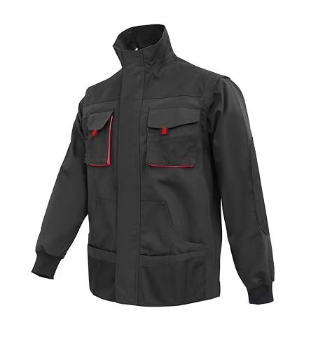 WORK IDEA Herren-Arbeitsjacke mit mehreren Taschen, strapazierfähigem Canvas von WORK IDEA
