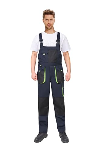 WORK IDEA Herren-Arbeitslatzhose mit Oxford-Knietaschen; strapazierfähige Leinwand von WORK IDEA