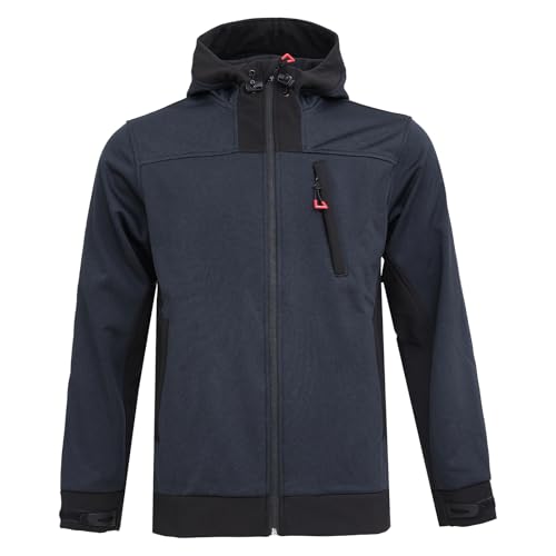 WORK IDEA Herren Fleecejacke, Wärmender weiche Outdoor-Jacke mit Reißverschluss, atmungsaktiv, leicht, kälteisolierend von WORK IDEA
