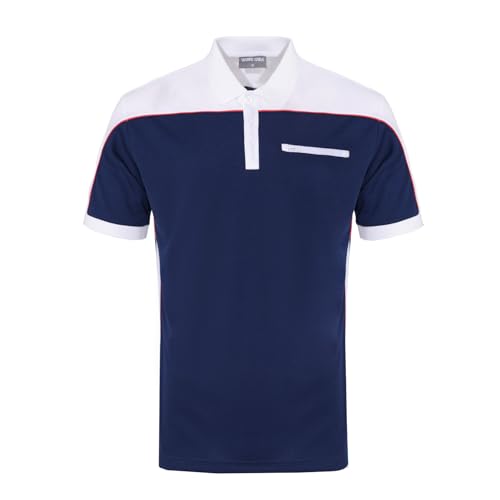 WORK IDEA Herren Polo-Shirt Arbeit Kurzarm Arbeitsshirt - 100% Polyester mit Kontrastfarben von WORK IDEA