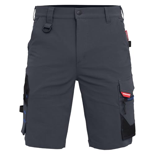 WORK IDEA Herren Slim-Fit Stretch Arbeitsshorts Strapazierfähige Eleganz für höchsten von WORK IDEA