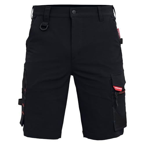 WORK IDEA Herren Slim-Fit Stretch Arbeitsshorts Strapazierfähige Eleganz für höchsten von WORK IDEA