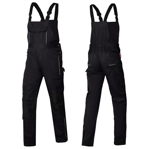 WORK IDEA Herren Stretch-Arbeitslatzhose mit zahlreichen Taschen und Werkzeugtaschen von WORK IDEA