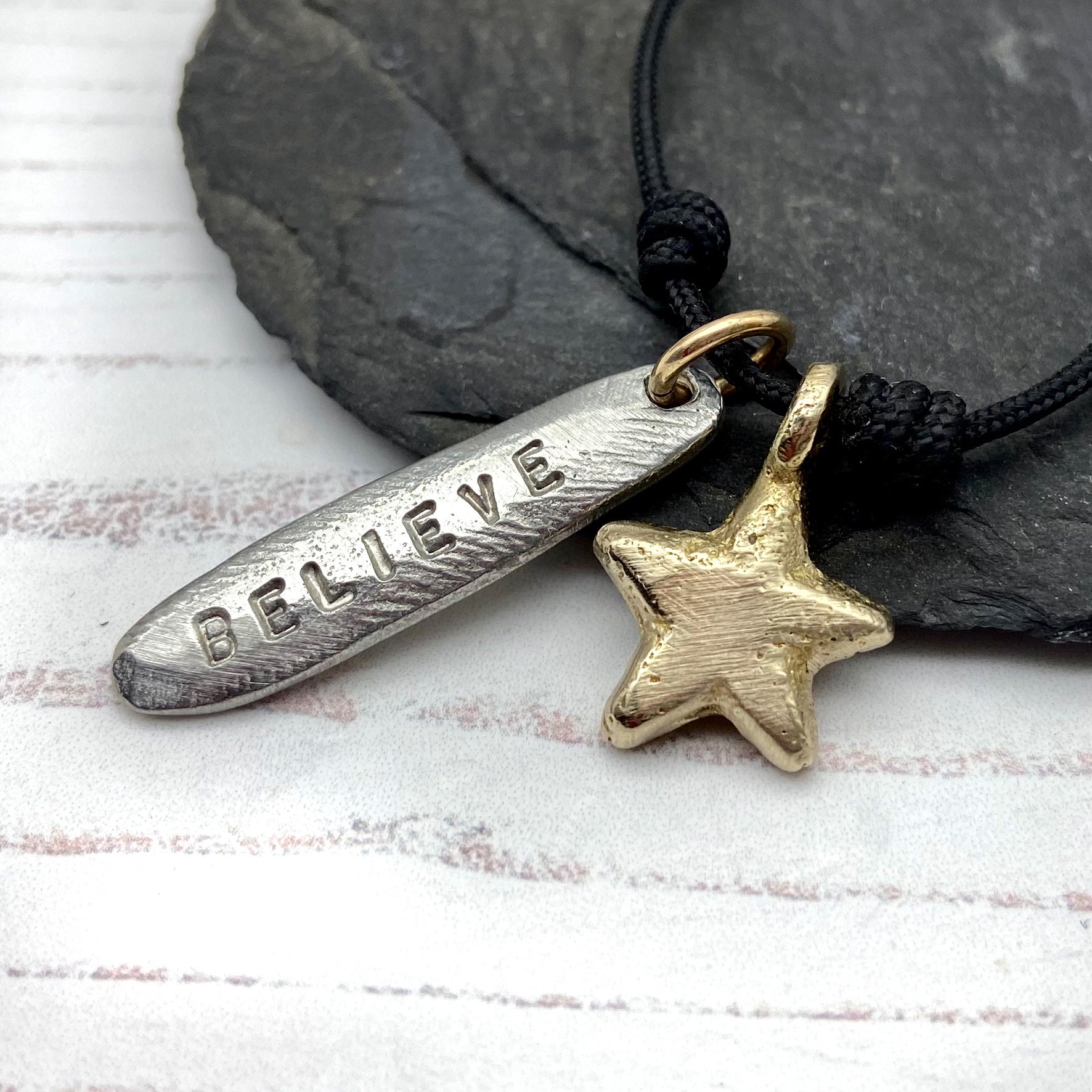 Personalisierte Stern Halskette - Moderne Rustikale Anhänger Aus Recyceltem Messing & Zinn Bio Recycelter Schmuck Personalisierte Stern Halskette - Moderne Rustikale Anhänger Aus Recyceltem Messing & Zinn Bio Recycelter Schmuck von WORKSHOPone80