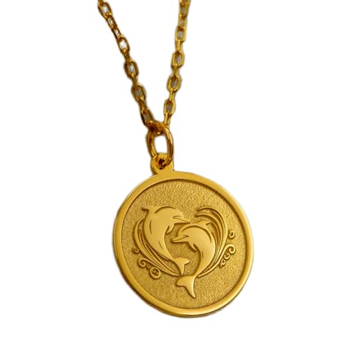 WORLD WIDE GEMS Luxuriöser Anhänger aus 925er Sterlingsilber, 22–26 mm, ohne Kette, Delfin, handgefertigtes Meerestier, Meereslebewesen Schmuck für Sie oder ihn, Marine, kostenlose Gravur, vergoldet | WORLD WIDE GEMS Luxuriöser Anhänger aus 925er Sterlingsilber, 22–26 mm, ohne Kette, Delfin, handgefertigtes Meerestier, Meereslebewesen Schmuck für Sie oder ihn, Marine, kostenlose Gravur, vergoldet | von WORLD WIDE GEMS