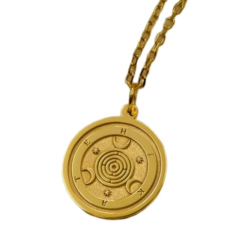 WORLD WIDE GEMS Luxuriöser Anhänger aus 925er-Sterlingsilber, 22 mm, ohne Kette, Hecate – Dreifach-Mondgöttin, handgefertigter Hexenschmuck, okkulter Charm, Wicca-Amulett, vergoldet | WW_OPC_01681 von WORLD WIDE GEMS