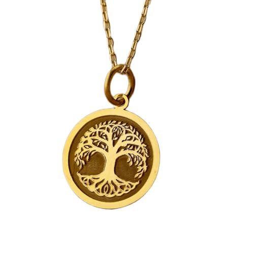WORLD WIDE GEMS Luxuriöser Anhänger aus 925er-Sterlingsilber, 24 mm, ohne Kette, Baum des Lebens, vergoldet, handgefertigter Schmuck|WW_OPC_01390 WORLD WIDE GEMS Luxuriöser Anhänger aus 925er-Sterlingsilber, 24 mm, ohne Kette, Baum des Lebens, vergoldet, handgefertigter Schmuck|WW_OPC_01390 von WORLD WIDE GEMS