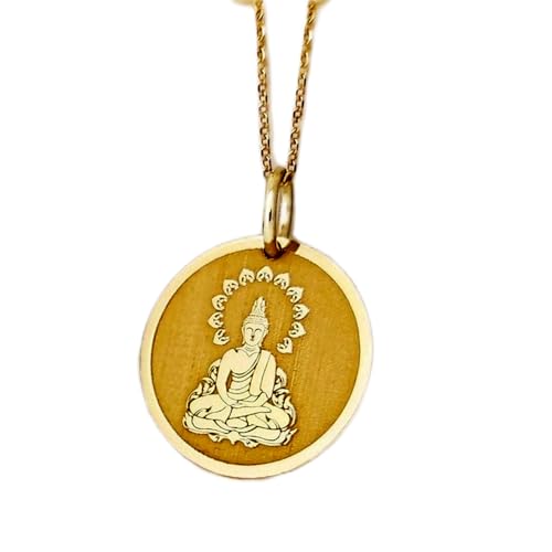 WORLD WIDE GEMS Luxuriöser Anhänger aus 925er Sterlingsilber, 24 mm, ohne Kette, Buddha, zierliche Buddhismus-Scheibe, Jade, buddhistischer Schmuck, Damen, Meditation, vergoldet, handgefertigt, WW_OPC WORLD WIDE GEMS Luxuriöser Anhänger aus 925er Sterlingsilber, 24 mm, ohne Kette, Buddha, zierliche Buddhismus-Scheibe, Jade, buddhistischer Schmuck, Damen, Meditation, vergoldet, handgefertigt, WW_OPC von WORLD WIDE GEMS
