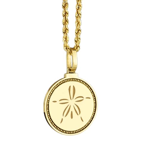 WORLD WIDE GEMS Luxuriöser Anhänger aus 925er-Sterlingsilber, 24 mm, ohne Kette, Sanddollar, Strandliebhaber, Meeresleb-Schmuck, Muschel-Anhänger, nautisch, Küstenmünz-Medaille für Sie, vergoldet | WORLD WIDE GEMS Luxuriöser Anhänger aus 925er-Sterlingsilber, 24 mm, ohne Kette, Sanddollar, Strandliebhaber, Meeresleb-Schmuck, Muschel-Anhänger, nautisch, Küstenmünz-Medaille für Sie, vergoldet | von WORLD WIDE GEMS