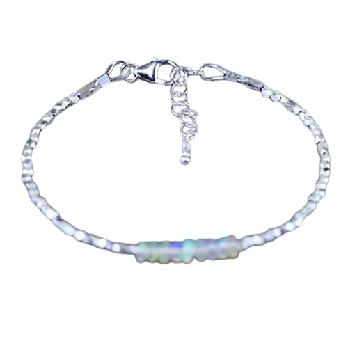 WORLD WIDE GEMS WWG_CH_02868 Äthiopischer Welo-Opal, 3 mm, runde Form, glatte Perlen, 17,8 cm, verstellbar, versilberter Verschluss, Armband für Herren und Damen, Unisex WORLD WIDE GEMS WWG_CH_02868 Äthiopischer Welo-Opal, 3 mm, runde Form, glatte Perlen, 17,8 cm, verstellbar, versilberter Verschluss, Armband für Herren und Damen, Unisex von WORLD WIDE GEMS