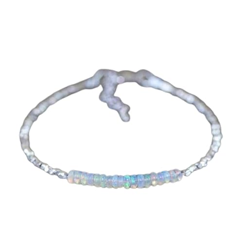 WORLD WIDE GEMS Welo Armband Welo WWG_CH_02882 Weißer Opal, 3 mm, Rondelle-Form, glatt geschliffene Perlen, 17,8 cm, verstellbar, versilbert, Verschluss Armband für Damen und Herren WORLD WIDE GEMS Welo Armband Welo WWG_CH_02882 Weißer Opal, 3 mm, Rondelle-Form, glatt geschliffene Perlen, 17,8 cm, verstellbar, versilbert, Verschluss Armband für Damen und Herren von WORLD WIDE GEMS