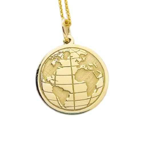 WW_OPC_00885 Luxus-Anhänger aus 925er-Sterlingsilber, 25 mm, ohne Kette, Erde, Scheibenwanderlust, Charm, zierlicher Schmuck, Weltkarte, vergoldet, handgefertigt WW_OPC_00885 Luxus-Anhänger aus 925er-Sterlingsilber, 25 mm, ohne Kette, Erde, Scheibenwanderlust, Charm, zierlicher Schmuck, Weltkarte, vergoldet, handgefertigt von WORLD WIDE GEMS