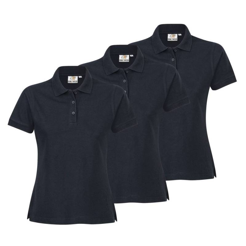 WORXWEAR Poloshirt Damen (Spar-Set) strapazierfähiges Poloshirt mit Einlaufwert < 5% von WORXWEAR