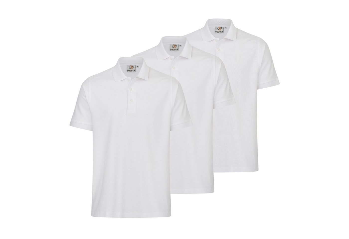 WORXWEAR Poloshirt Herren (Spar-Set) strapazierfähiges Poloshirt mit Einlaufwert < 5% von WORXWEAR