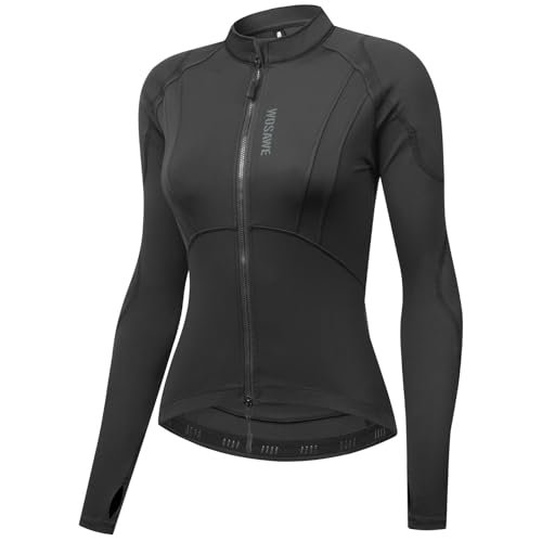 WOSAWE Damen Motorradjacke mit CE Abnehmbar Protektoren Sommer Atmungsaktiv Schutzjacken (Ohne Netzgewebe Schwarz, M) von WOSAWE