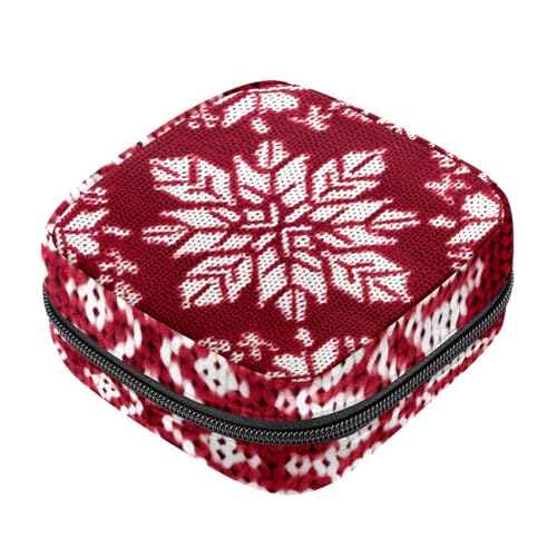 Kleine Reise Make up Tasche,Kosmetiktaschen für Damen,Vintages Weihnachtsrotes Kariertes Muster,Periodentasche Kleine Reise Make up Tasche,Kosmetiktaschen für Damen,Vintages Weihnachtsrotes Kariertes Muster,Periodentasche von WOSHJIUK