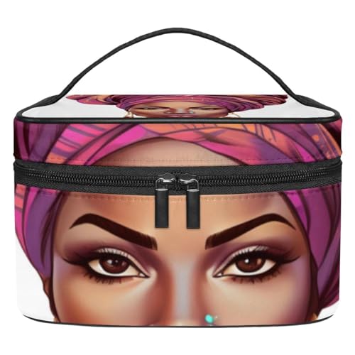 Make up Tasche klein,Make up Reisetasche,Afroamerikanerfrauen ethnisches Mädchen,Make up Organizer Tasche von WOSHJIUK