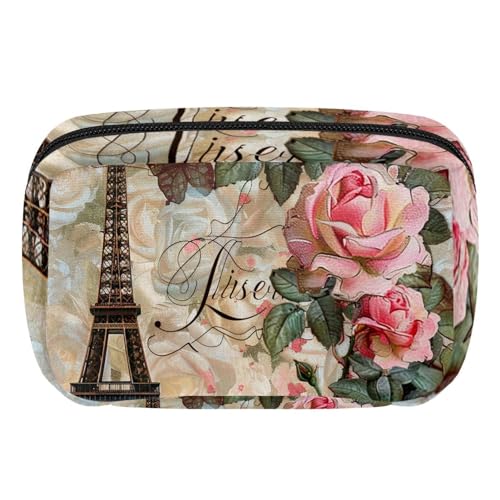 Make up Tasche klein,Make up Reisetasche,Eiffel TowerParis Postkarte,Make up Organizer Tasche von WOSHJIUK