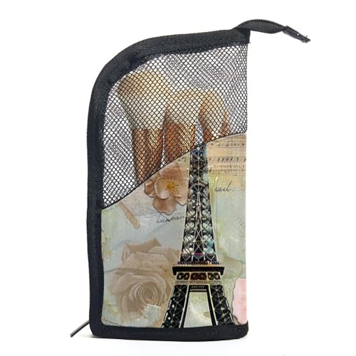 Make up Tasche klein,Make up Reisetasche,Eiffel TowerParis Postkarte,Make up Organizer Tasche von WOSHJIUK