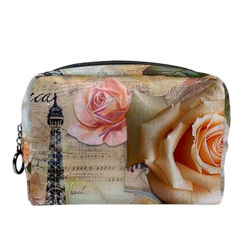 Make up Tasche klein,Make up Reisetasche,Eiffel TowerParis Postkarte,Make up Organizer Tasche von WOSHJIUK