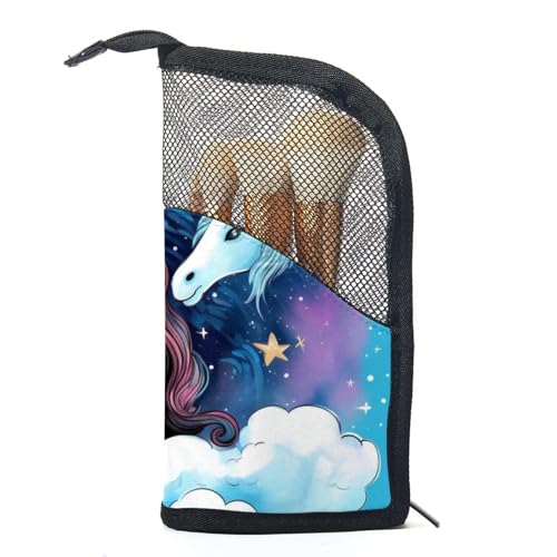 Make up Tasche klein,Make up Reisetasche,Einhorn und Mädchen,Make up Organizer Tasche von WOSHJIUK