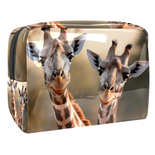 Make up Tasche klein,Make up Reisetasche,Paar Porträt Giraffe,Make up Organizer Tasche von WOSHJIUK