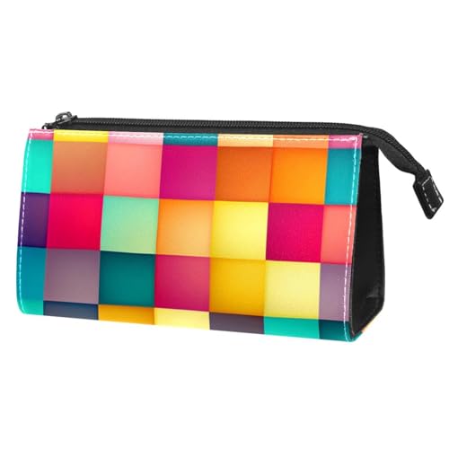Make up Taschen Organizer,Kosmetiktaschen für Frauen,Buntes modernes Kariertes Muster,kleine Make up Tasche Make up Taschen Organizer,Kosmetiktaschen für Frauen,Buntes modernes Kariertes Muster,kleine Make up Tasche von WOSHJIUK