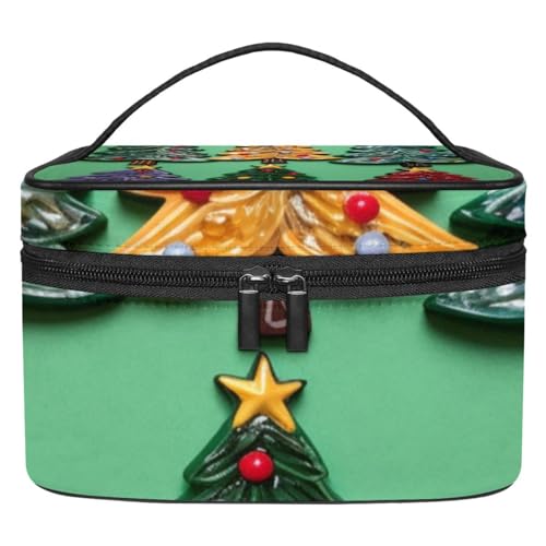 Reise Kulturbeutel,kleine Make up Tasche,weihnachtsdekoration Baum,Make up Taschen für Frauen von WOSHJIUK