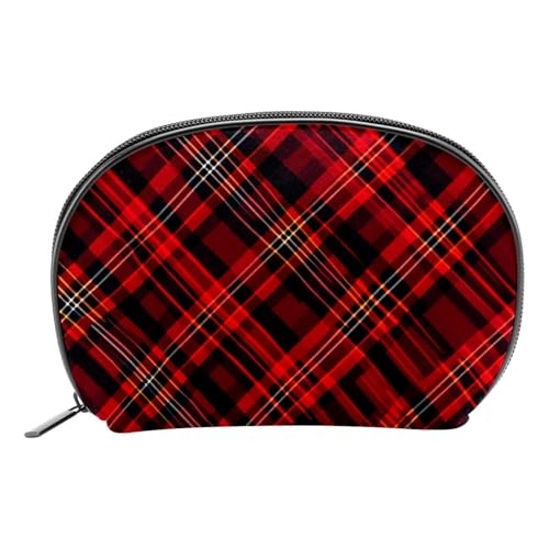 Reise Kulturbeutel,kleine Make up Tasche,weihnachtsrot dunkelgrün kariert,Make up Taschen für Frauen Reise Kulturbeutel,kleine Make up Tasche,weihnachtsrot dunkelgrün kariert,Make up Taschen für Frauen von WOSHJIUK